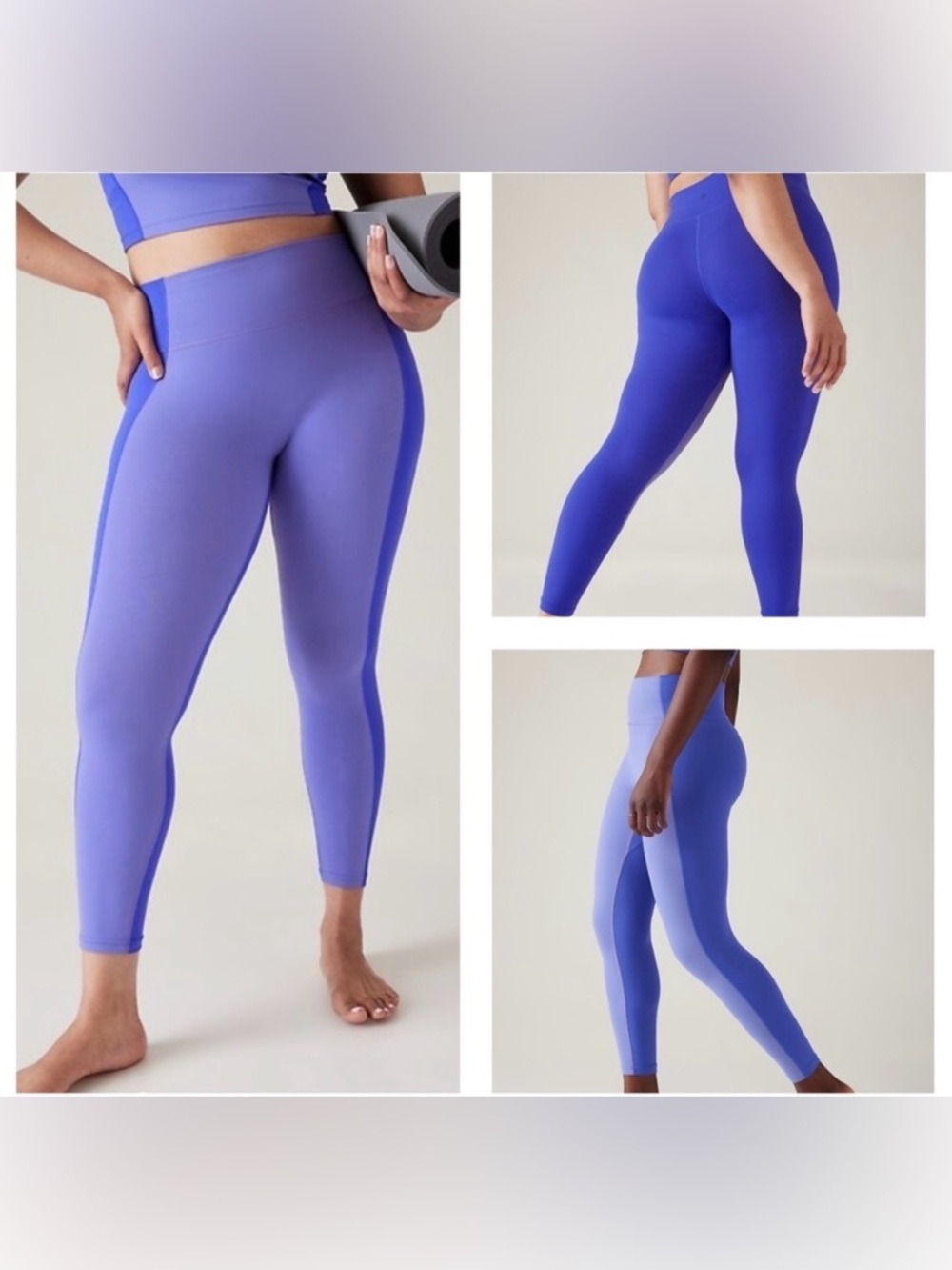 NWT Athleta 1X Transcend Colorblock 7/8 Tight